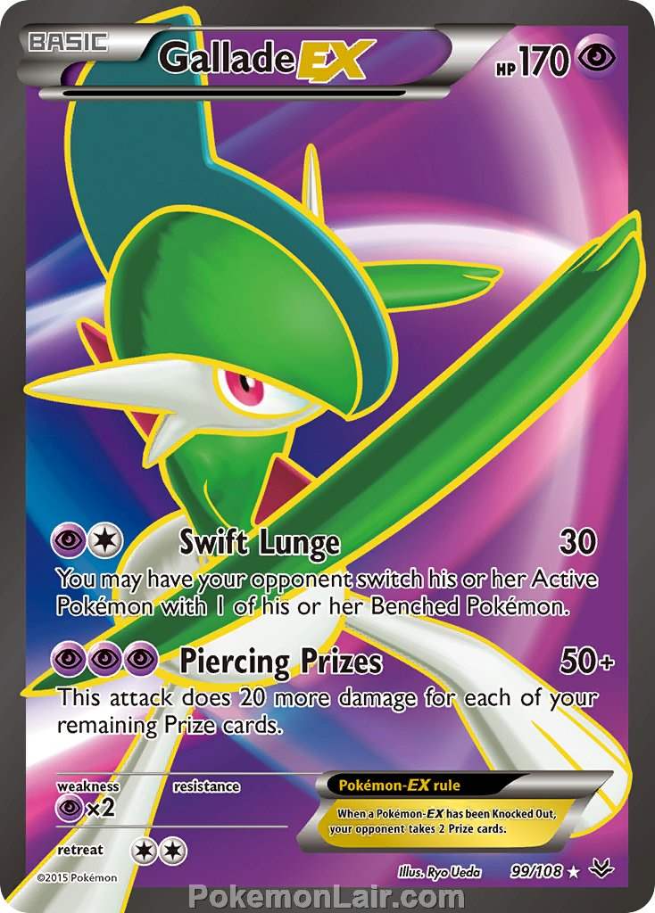 2015 Pokemon Trading Card Game Roaring Skies Price List – 99 Gallade EX