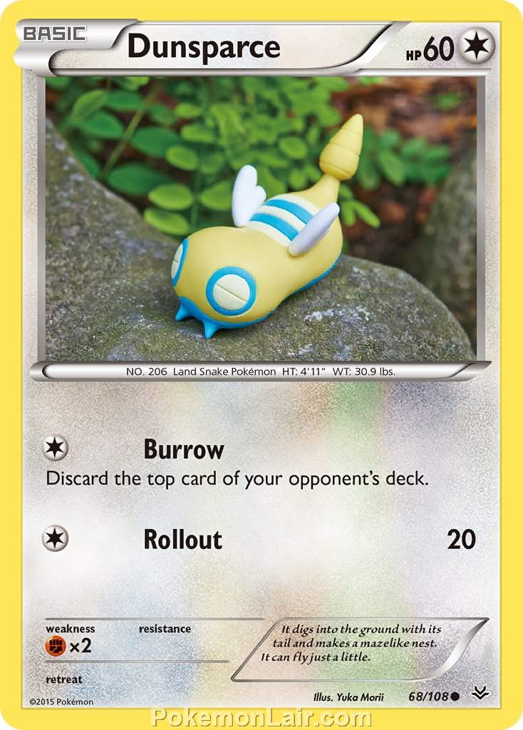 2015 Pokemon Trading Card Game Roaring Skies Set – 68 Dunsparce