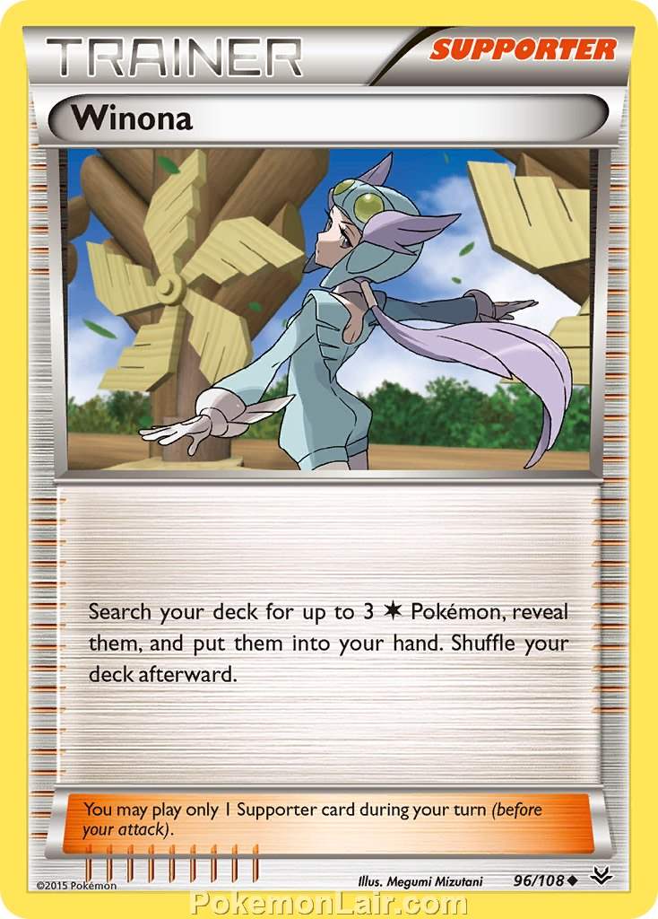 2015 Pokemon Trading Card Game Roaring Skies Set – 96 Winona