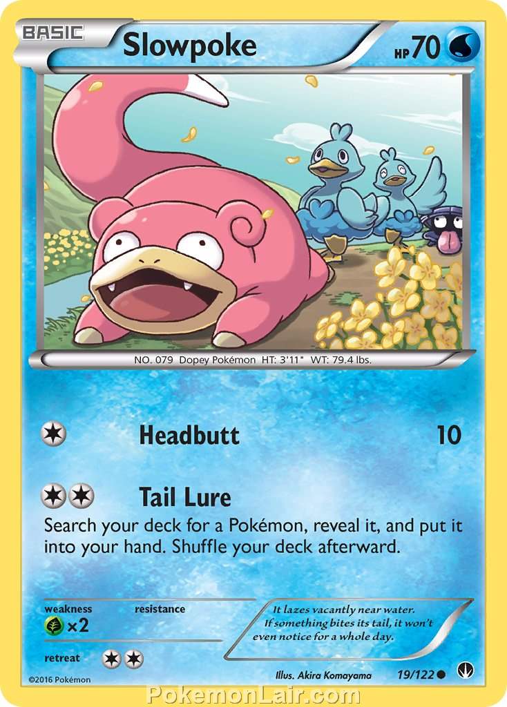 2016 Pokemon Trading Card Game BREAKpoint Price List – 19 Slowpoke