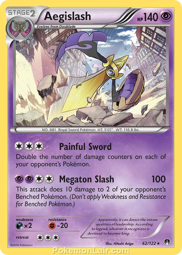 2016 Pokemon Trading Card Game BREAKpoint Price List – 62 Aegislash