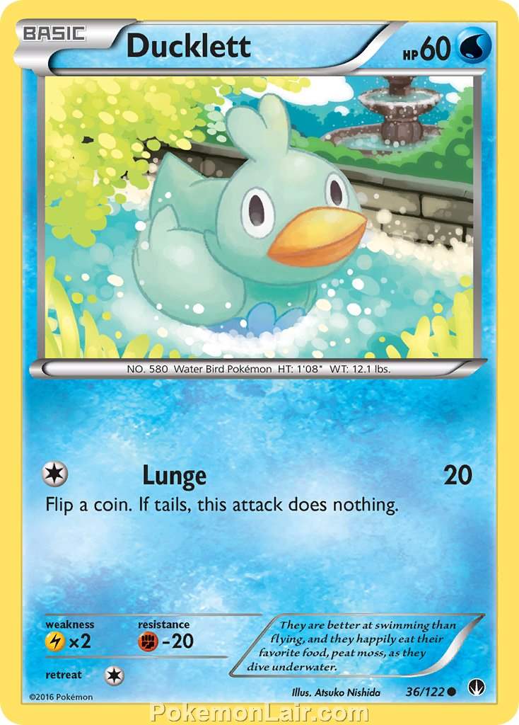 2016 Pokemon Trading Card Game BREAKpoint Set – 36 Ducklett