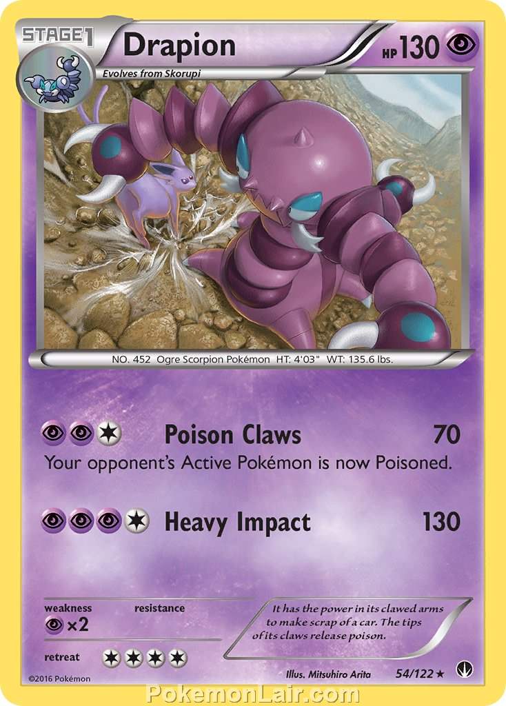 2016 Pokemon Trading Card Game BREAKpoint Set – 54 Drapion