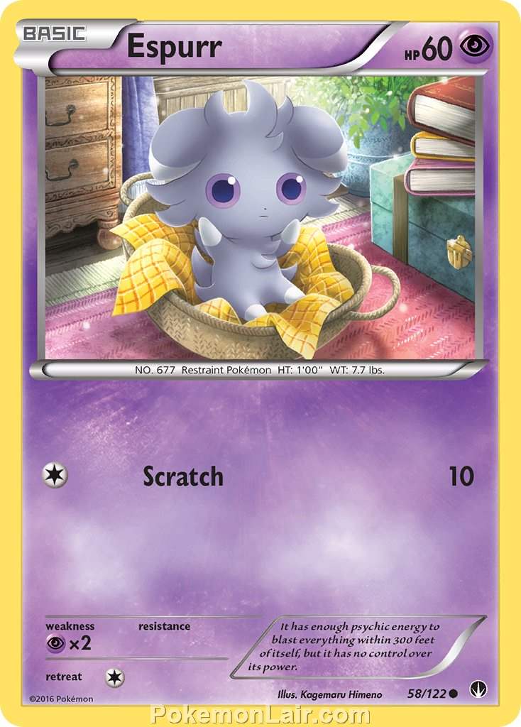 2016 Pokemon Trading Card Game BREAKpoint Set – 58 Espurr