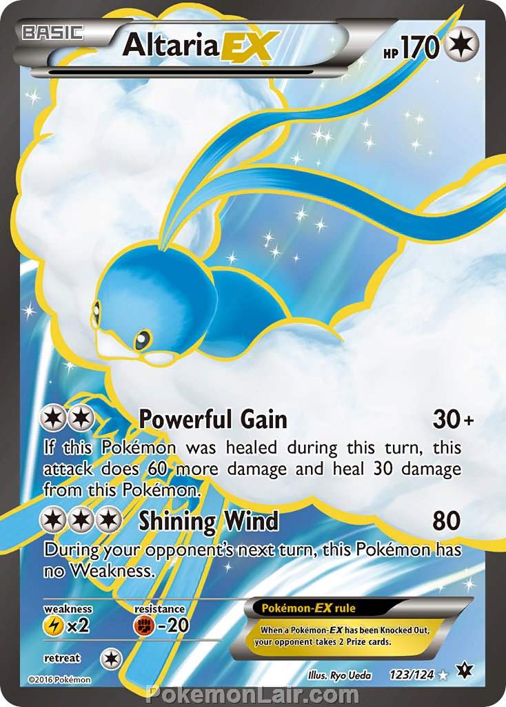 2016 Pokemon Trading Card Game Fates Collide Price List – 123 Altaria EX