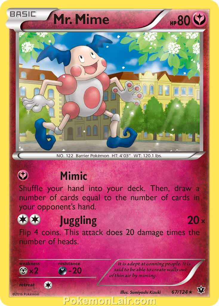 2016 Pokemon Trading Card Game Fates Collide Price List – 67 Mr. Mime