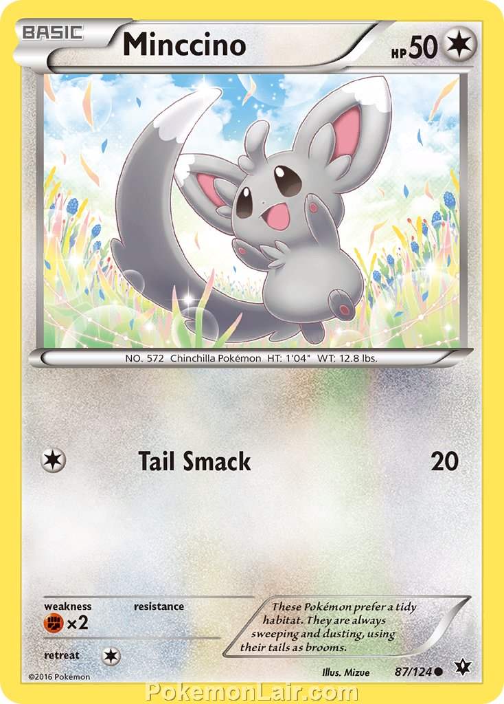 2016 Pokemon Trading Card Game Fates Collide Price List – 87 Minccino