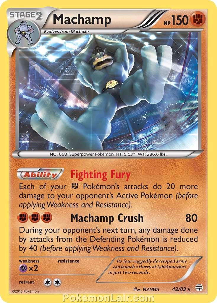 2016 Pokemon Trading Card Game Generations Price List – 42 Machamp