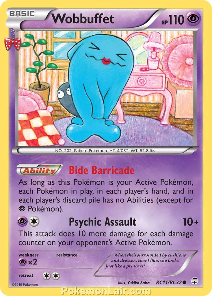 2016 Pokemon Trading Card Game Generations Price List – RC11 Wobbuffet