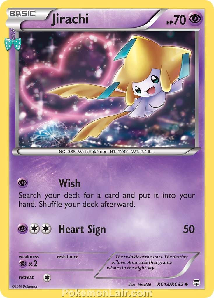 2016 Pokemon Trading Card Game Generations Price List – RC13 Jirachi