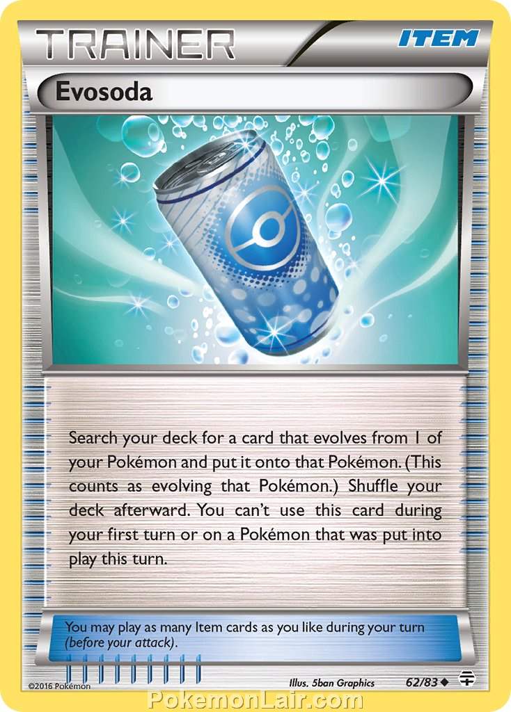 2016 Pokemon Trading Card Game Generations Set – 62 Evosoda