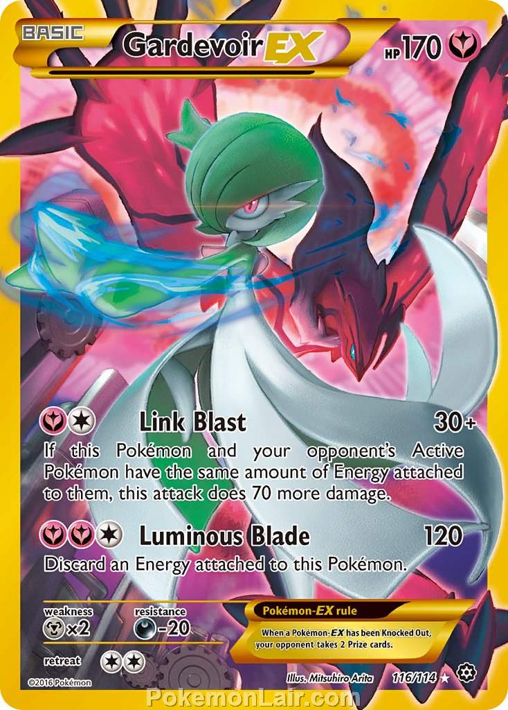 2016 Pokemon Trading Card Game Steam Siege Price List – 116 Gardevoir EX