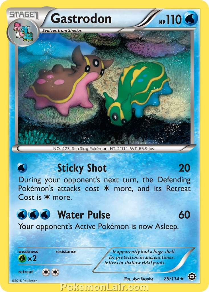 2016 Pokemon Trading Card Game Steam Siege Price List – 29 Gastrodon