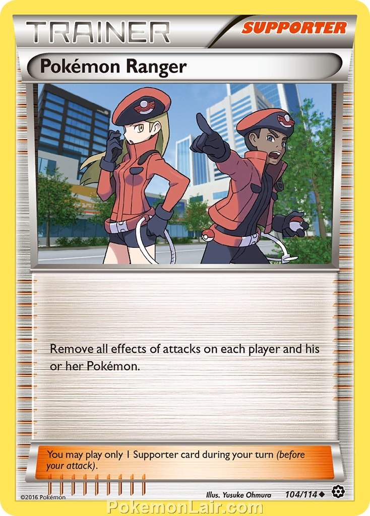 2016 Pokemon Trading Card Game Steam Siege Set – 104 Pokemon Ranger