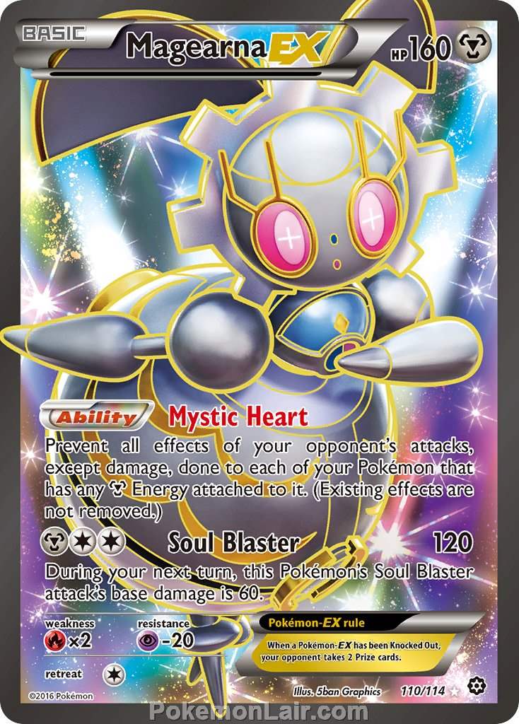 2016 Pokemon Trading Card Game Steam Siege Set – 110 Magearna EX