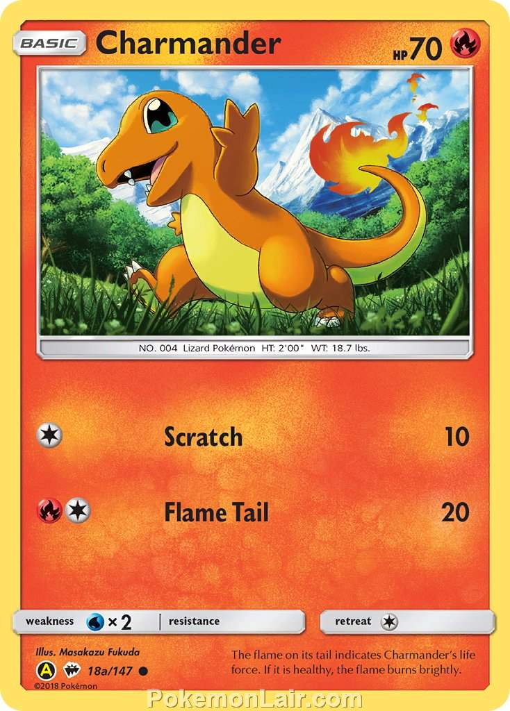 2017 Pokemon Trading Card Game Burning Shadows Price List – 18a Charmander