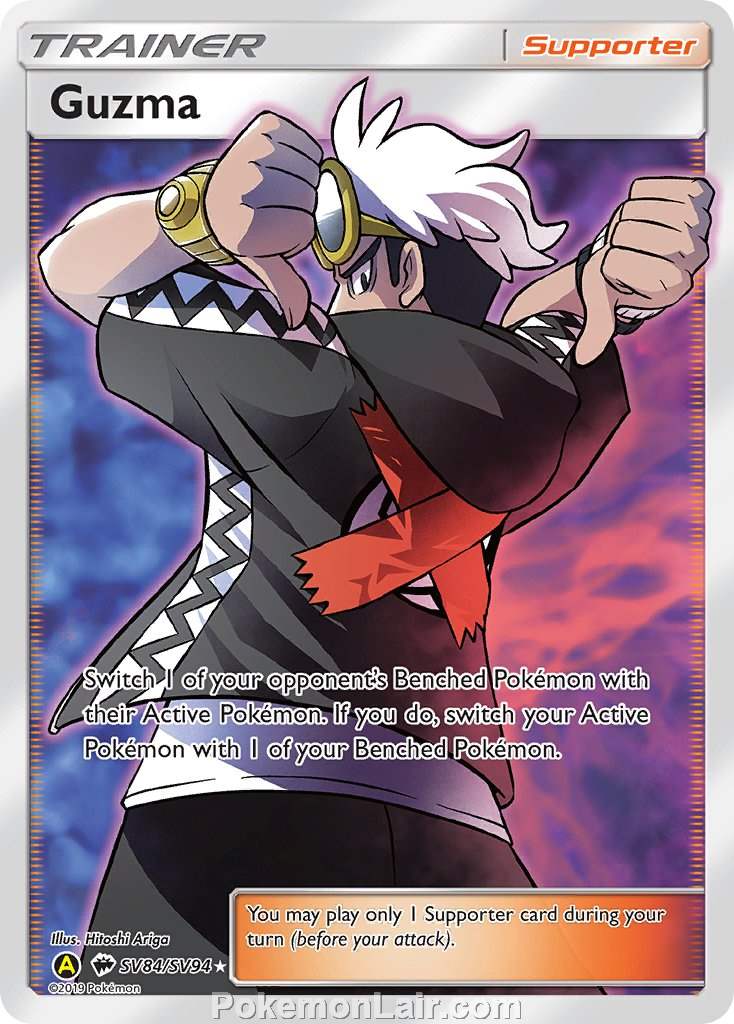 2017 Pokemon Trading Card Game Burning Shadows Price List – SV84 Guzma