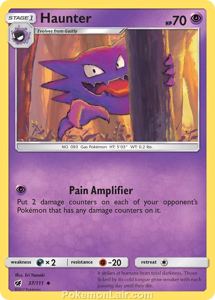 2017 Pokemon Trading Card Game Crimson Invasion Price List – 37 Haunter