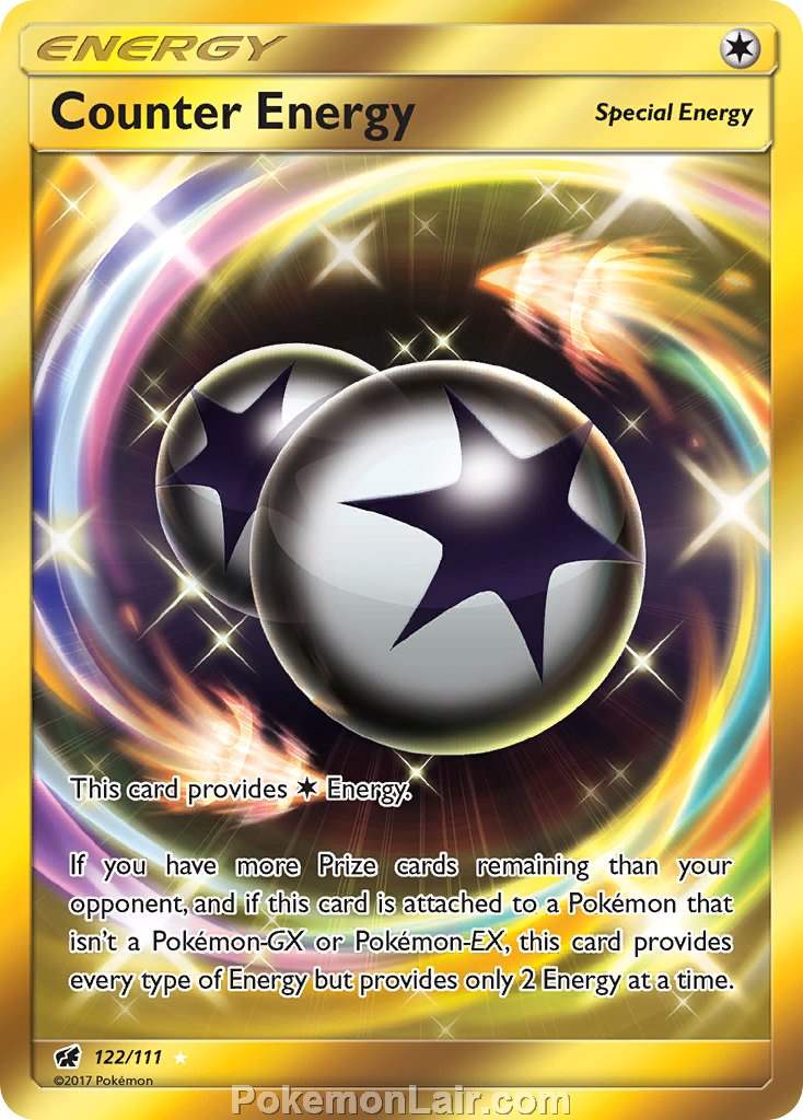 2017 Pokemon Trading Card Game Crimson Invasion Set – 122 Counter Energy