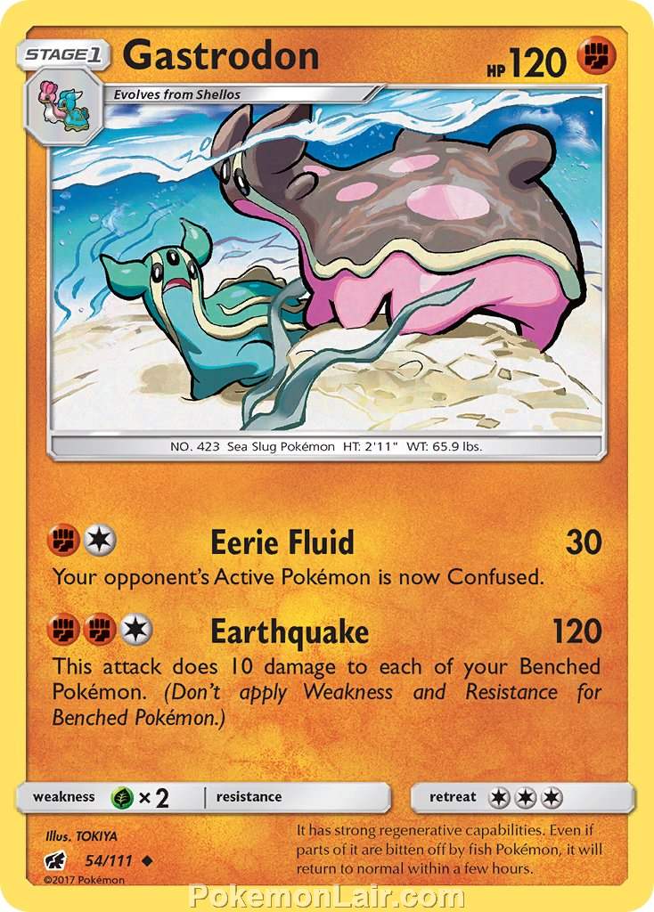 2017 Pokemon Trading Card Game Crimson Invasion Set – 54 Gastrodon