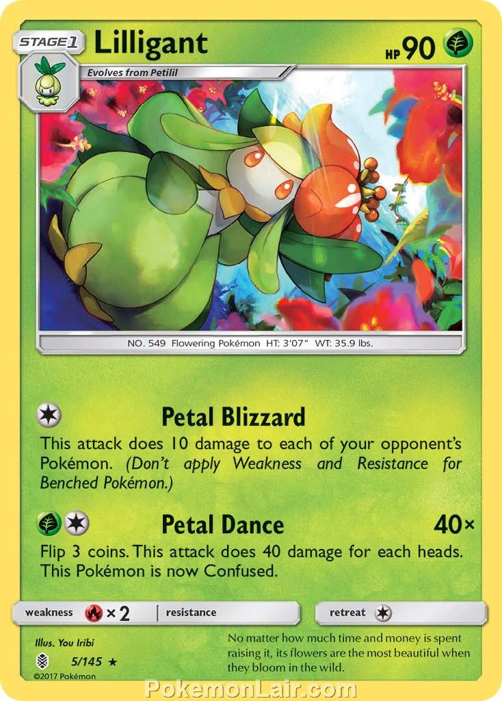 2017 Pokemon Trading Card Game Guardians Rising Price List – 5 Lilligant