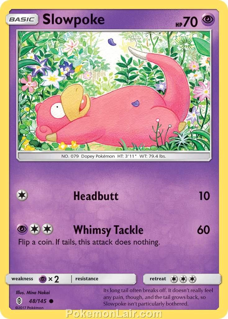 2017 Pokemon Trading Card Game Guardians Rising Set – 48 Slowpoke