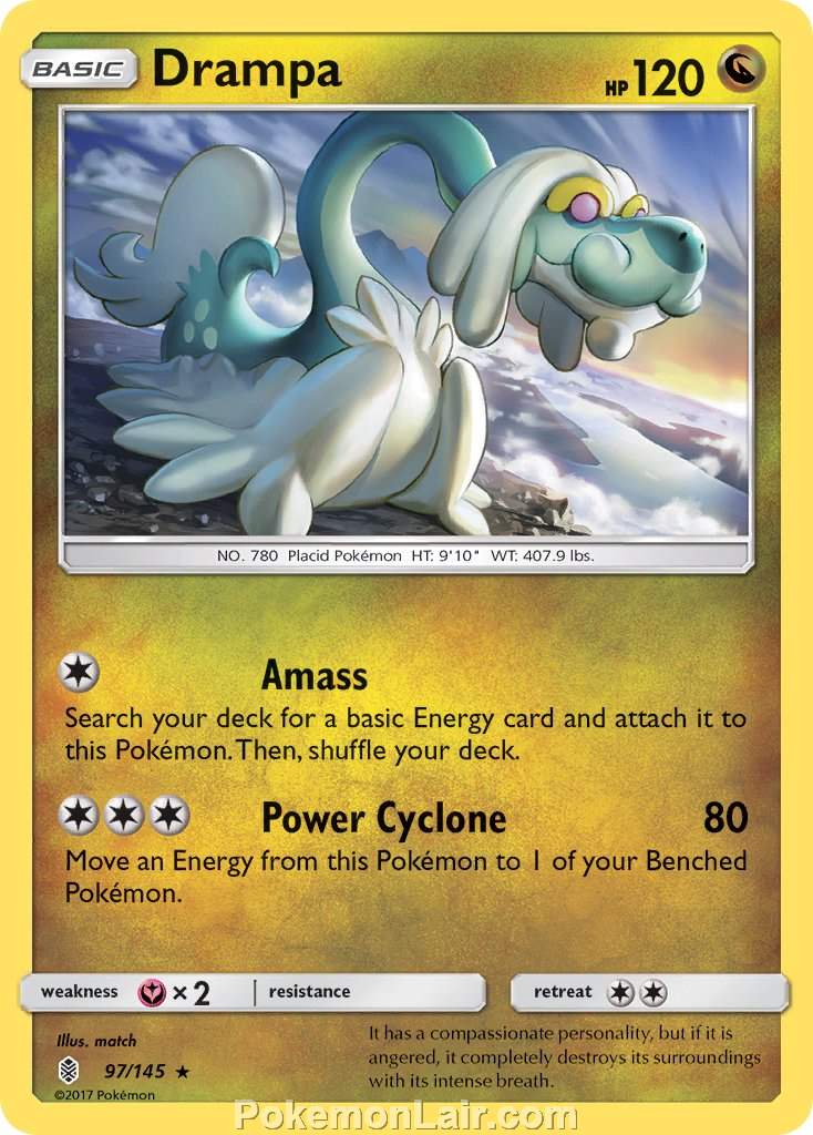 2017 Pokemon Trading Card Game Guardians Rising Set – 97 Drampa