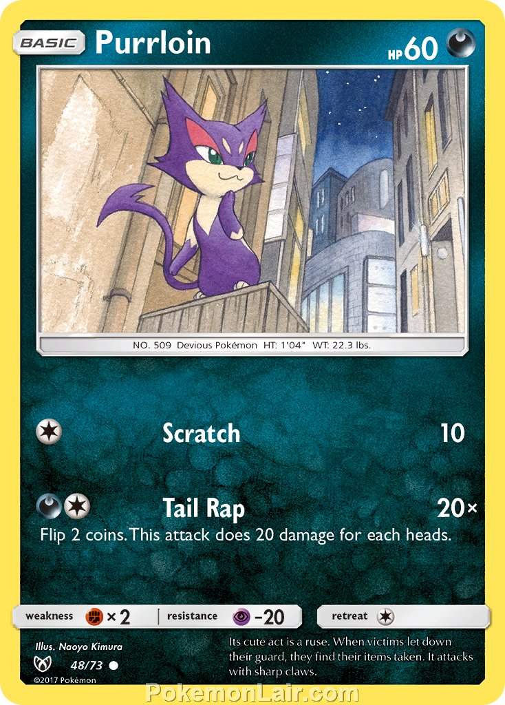 2017 Pokemon Trading Card Game Shining Legends Set – 48 Purrloin