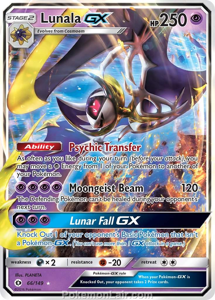 2017 Pokemon Trading Card Game Sun Moon Price List – 66 Lunala GX