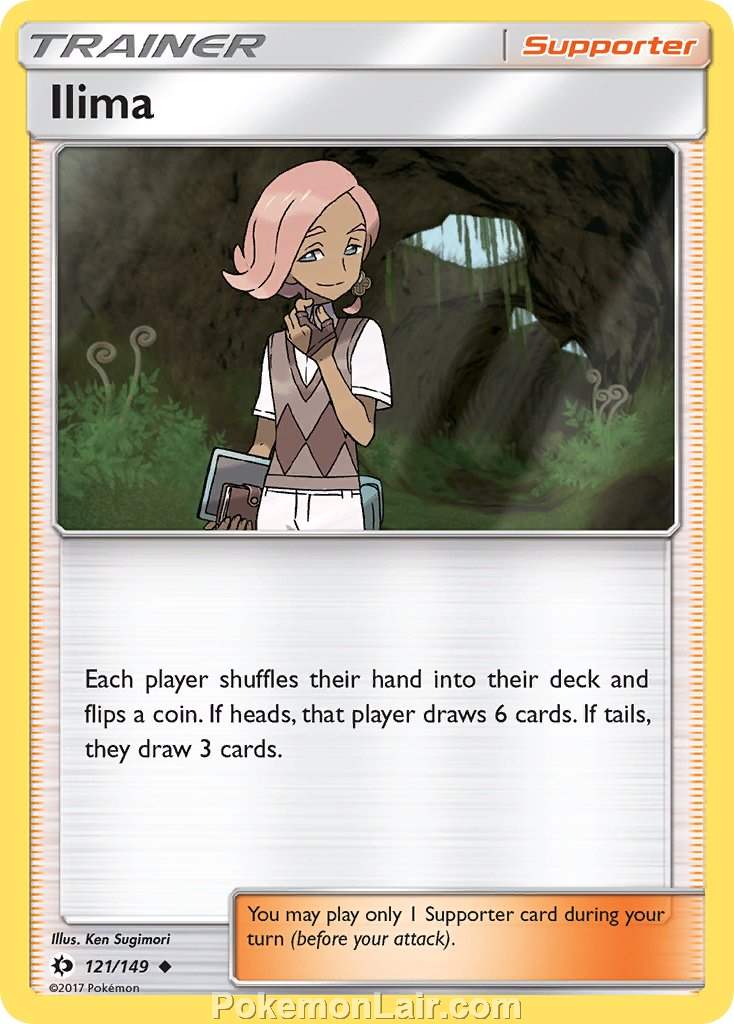 2017 Pokemon Trading Card Game Sun Moon Set – 121 Ilima