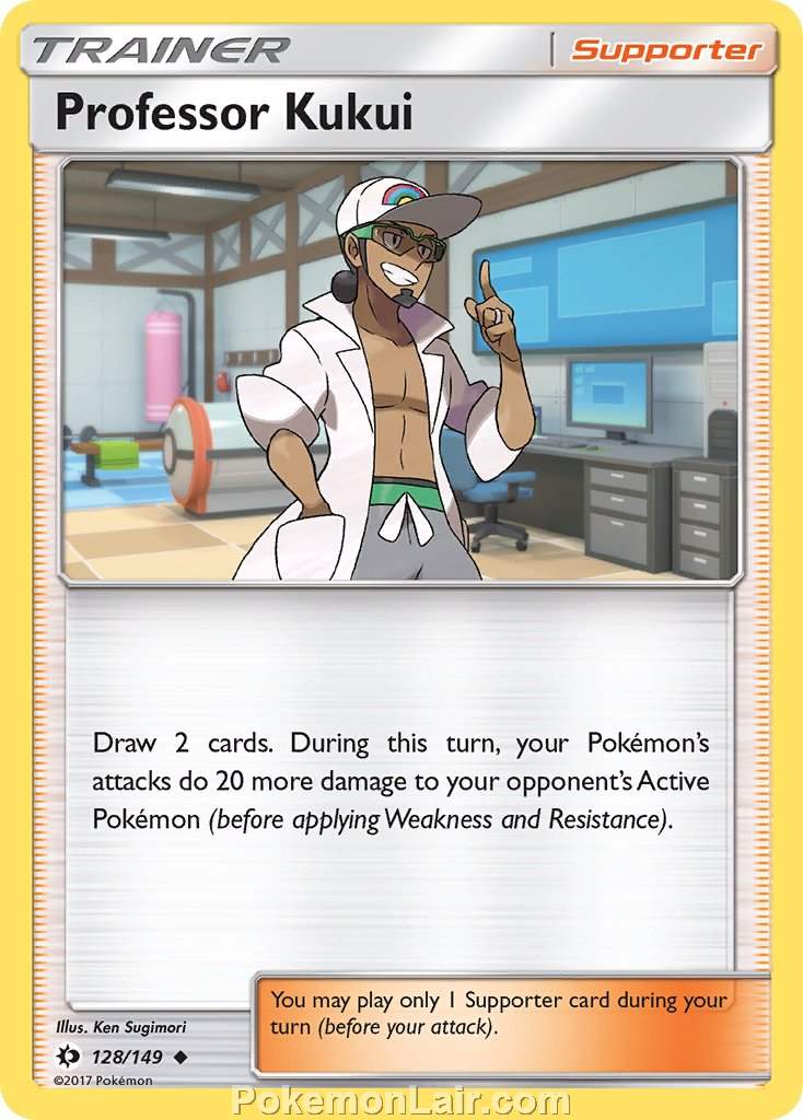 2017 Pokemon Trading Card Game Sun Moon Set – 128 Professor Kukui