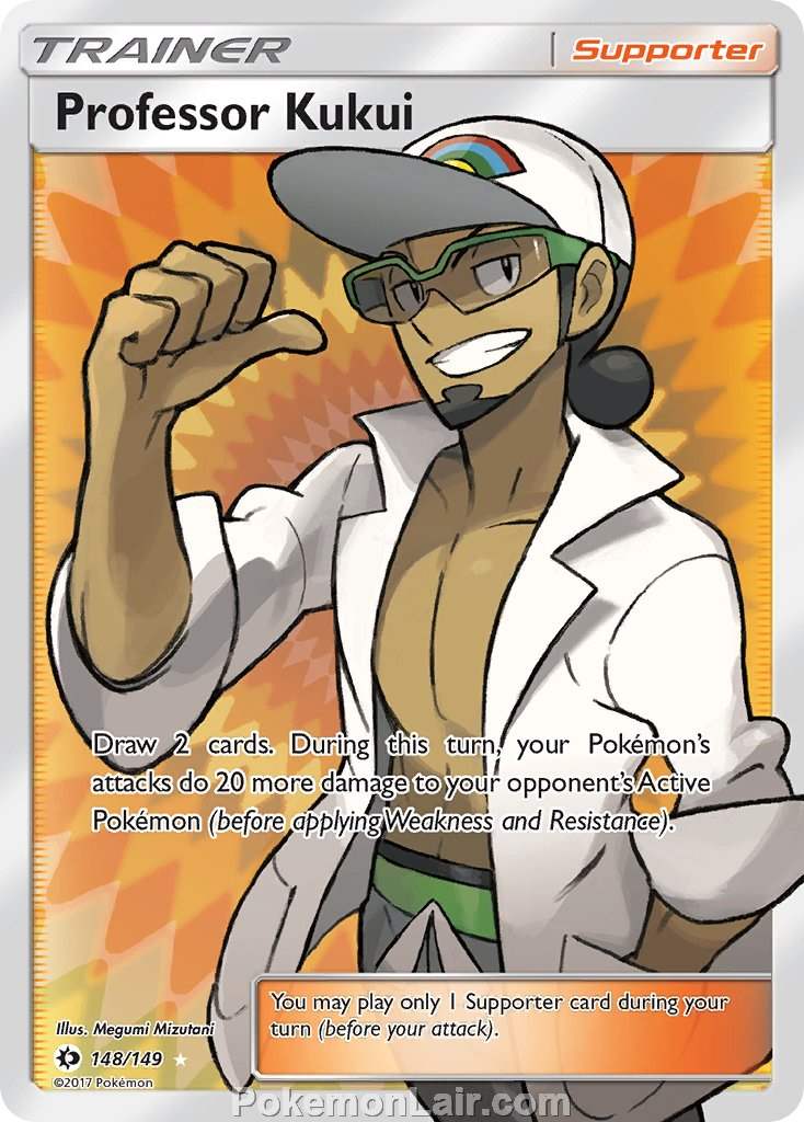 2017 Pokemon Trading Card Game Sun Moon Set – 148 Professor Kukui