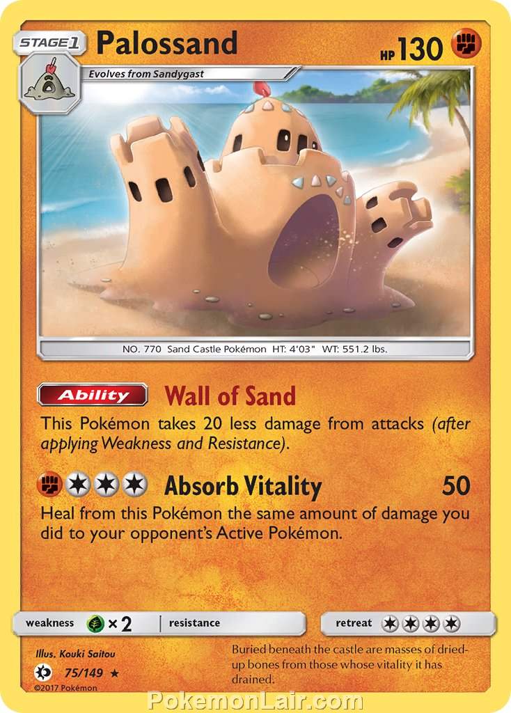 2017 Pokemon Trading Card Game Sun Moon Set – 75 Palossand