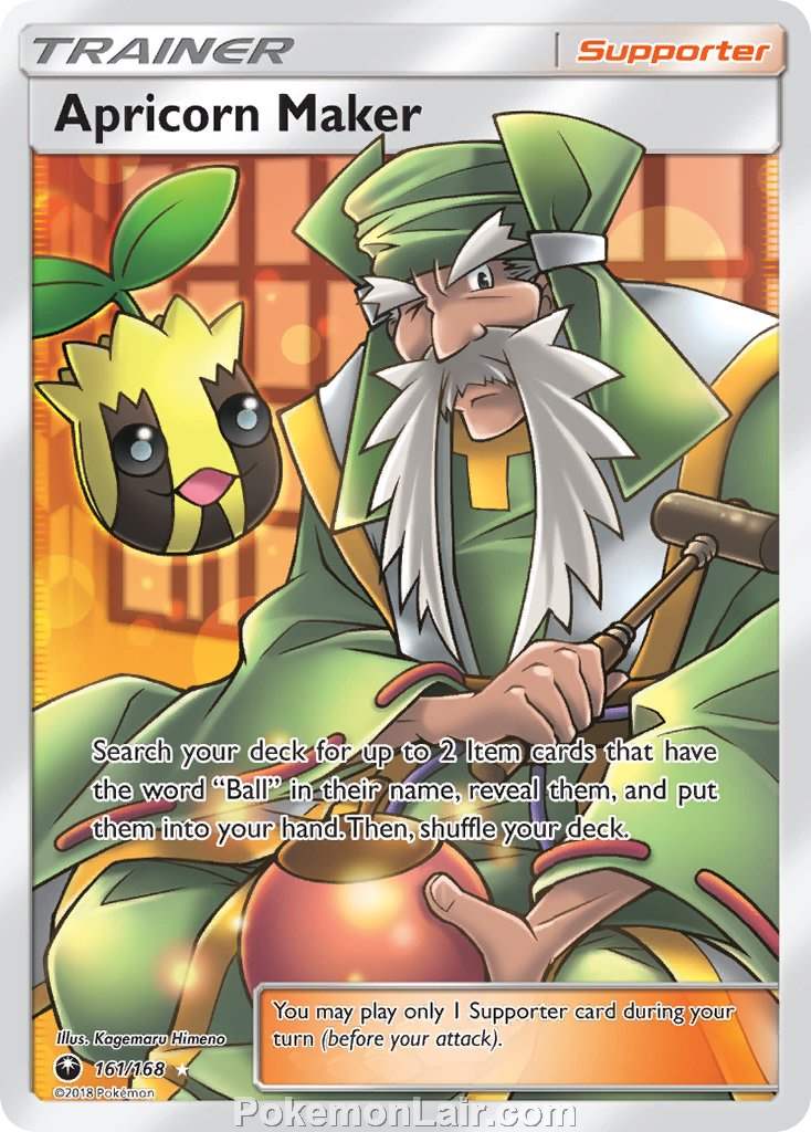 2018 Pokemon Trading Card Game Celestial Storm Price List – 161 Apricorn Maker