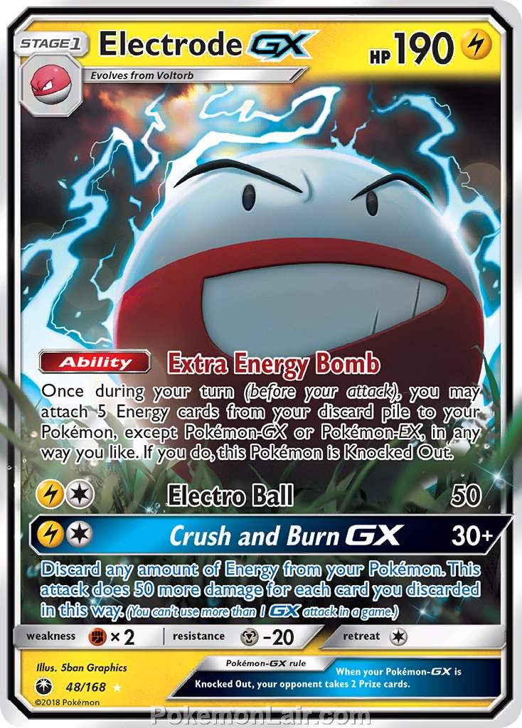 2018 Pokemon Trading Card Game Celestial Storm Price List – 48 Electrode GX