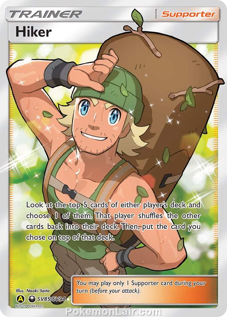 2018 Pokemon Trading Card Game Celestial Storm Price List – SV85 Hiker