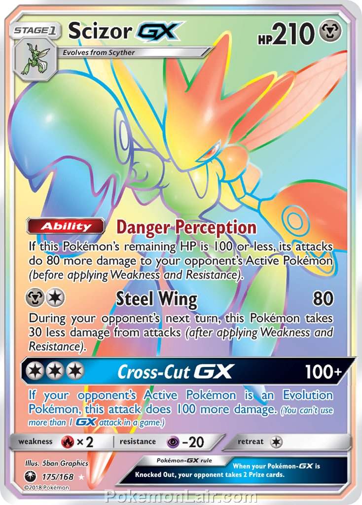 2018 Pokemon Trading Card Game Celestial Storm Set – 175 Scizor GX