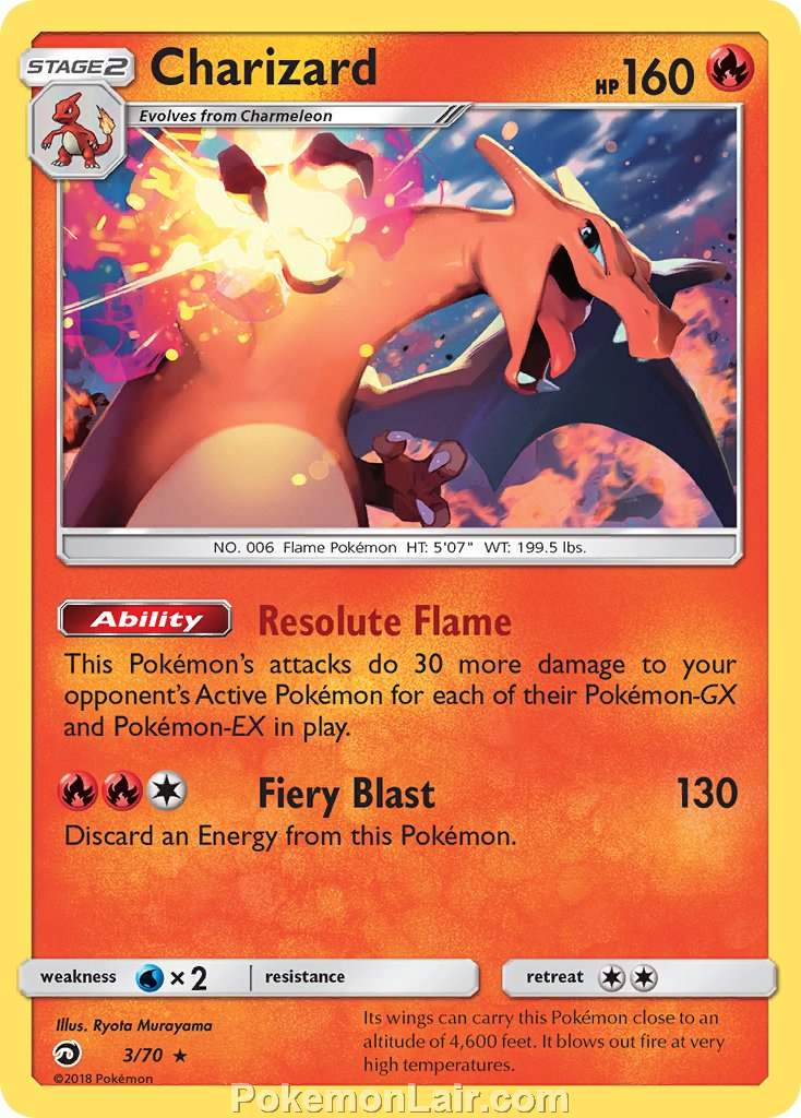 2018 Pokemon Trading Card Game Dragon Majesty Price List – 3 Charizard