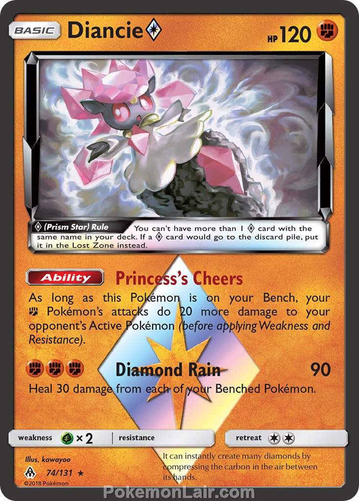 2018 Pokemon Trading Card Game Forbidden Light Price List – 74 Diancie