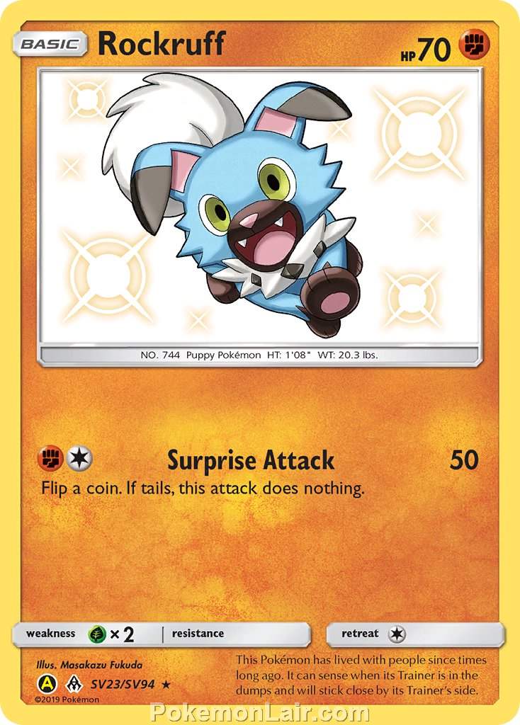 2018 Pokemon Trading Card Game Forbidden Light Price List – SV23 Rockruff