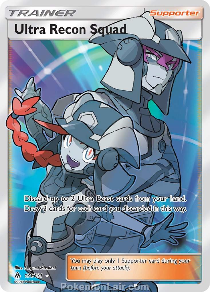 2018 Pokemon Trading Card Game Forbidden Light Set – 131 Ultra Recon Squad