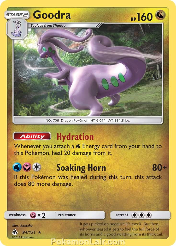 2018 Pokemon Trading Card Game Forbidden Light Set – 94 Goodra