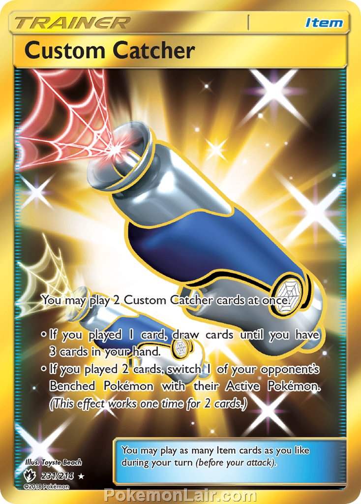 2018 Pokemon Trading Card Game Lost Thunder Price List – 231 Custom Catcher