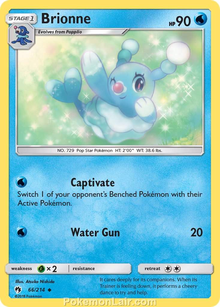 2018 Pokemon Trading Card Game Lost Thunder Set – 66 Brionne