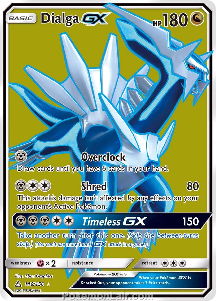 2018 Pokemon Trading Card Game Ultra Prism Price List – 146 Dialga GX