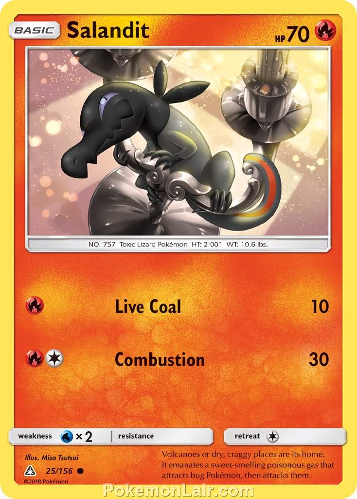 2018 Pokemon Trading Card Game Ultra Prism Price List – 25 Salandit