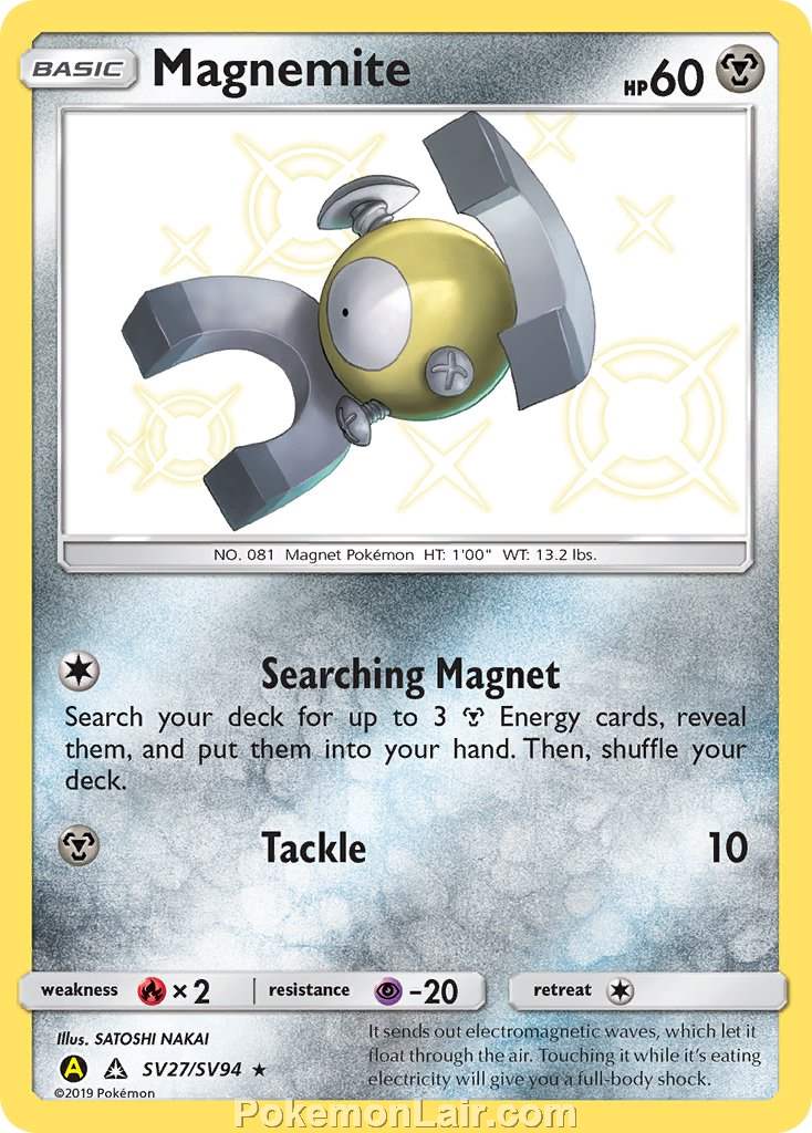 2018 Pokemon Trading Card Game Ultra Prism Price List – SV27 Magnemite