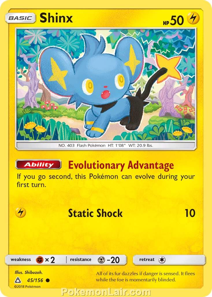 2018 Pokemon Trading Card Game Ultra Prism Set – 45 Shinx