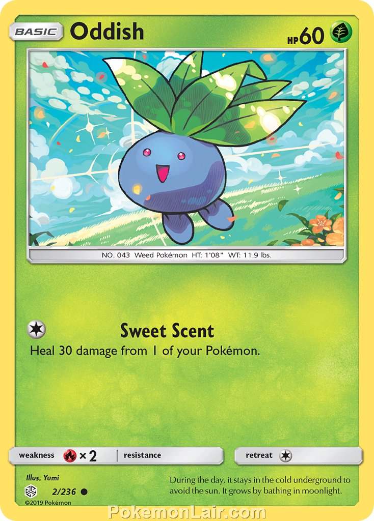 2019 Pokemon Trading Card Game Cosmic Eclipse Price List – 2 Oddish