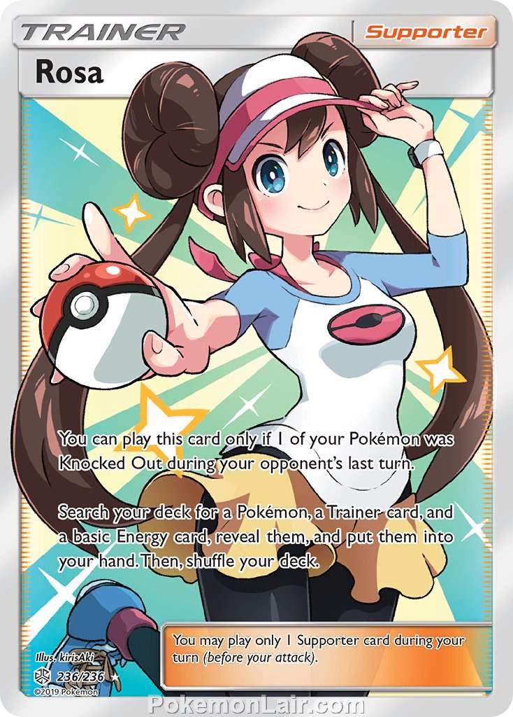 2019 Pokemon Trading Card Game Cosmic Eclipse Price List – 236 Rosa